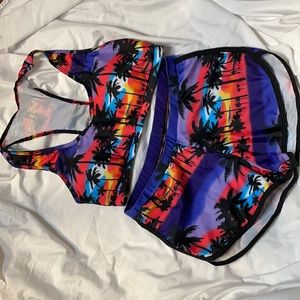 Colorful 2pc swimsuit S
